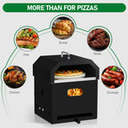 Pizza Oven for Outdoor Cooking - Portable Charcoal Oven for Pizzas & More