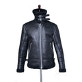 Men's Jacket Winter Highneck Warm Fur Liner Lapel Leather Zipper - UrSuperMart