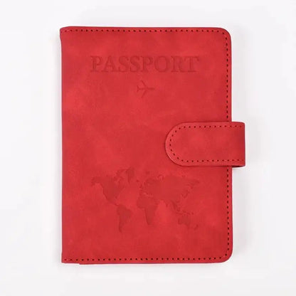 Stylish Faux Leather Passport Holder for Easy Travel - UrSuperMart