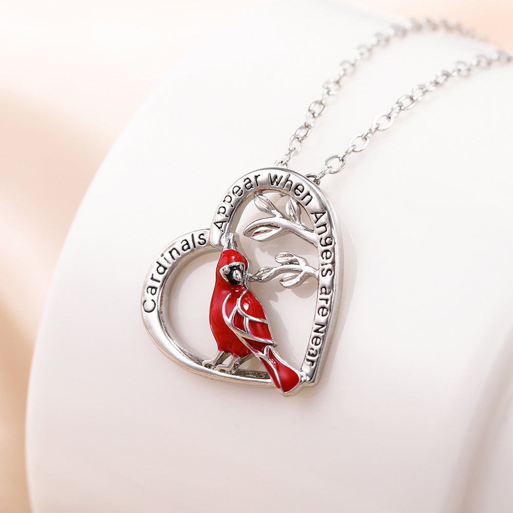 Cardinal Bird Necklace - Comfort & Remembrance Gift