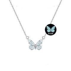 Glow in Dark Jewelry Butterfly Necklace and Bracelet Set - UrSuperMart