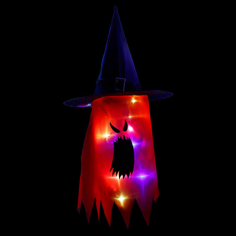 Outdoor ghost Halloween string lights easily decorate any space.