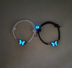 Glow in Dark Jewelry Butterfly Necklace and Bracelet Set - UrSuperMart