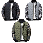 Quilted Bomber Jacket Men's Warm & Unique Camo Style - UrSuperMart