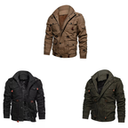 Utility Jacket for Men Warm Insulated with Pockets - UrSuperMart