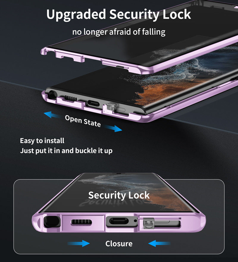 Phone Case for Galaxy S24 Ultra - Sleek Magnetic Privacy