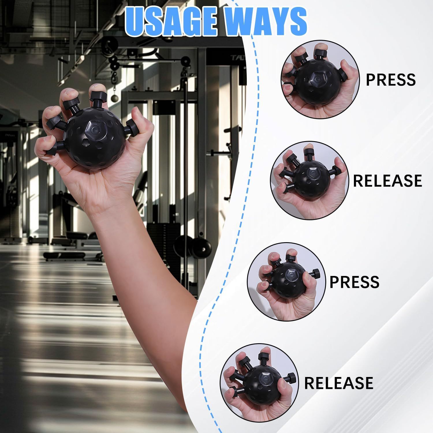 Hand Strengthener - Adjustable Grip Trainer for Athletes