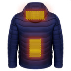 Heated Puffer Jacket for Men Stay Warm Outdoors - UrSuperMart