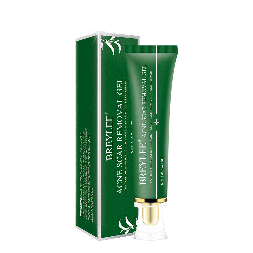 Acne Scar Gel visibly reduces marks and prevents new breakouts.