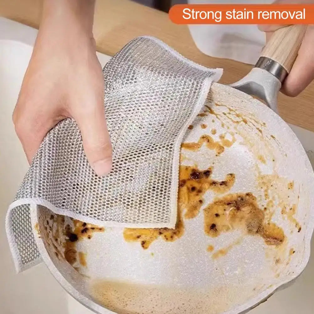 Metallic Cleaning Cloth for Kitchen Stains & Grease