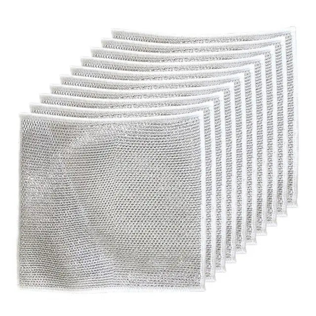 Metallic Cleaning Cloth for Kitchen Stains & Grease