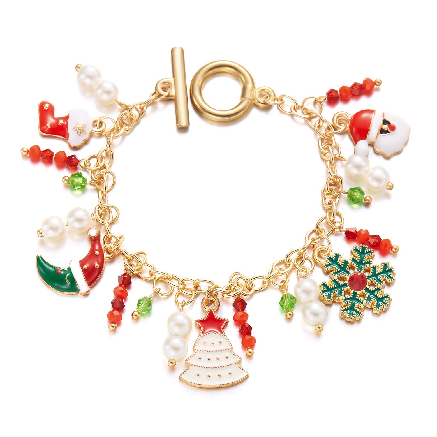 Christmas Bracelet for Women - Festive Holiday Charms - UrSuperMart