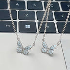 Glow in Dark Jewelry Butterfly Necklace and Bracelet Set