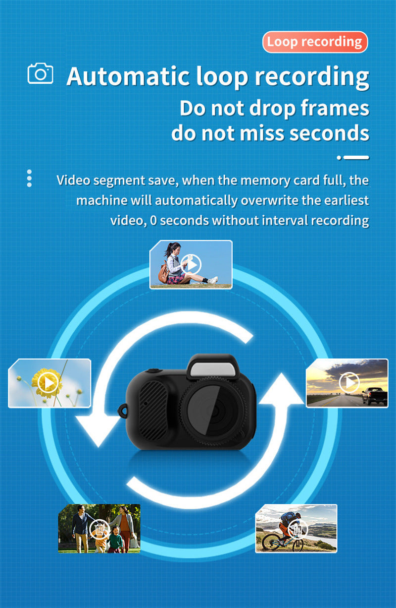 Retro Mini Camera: 1080p HD Video, Easy to Use