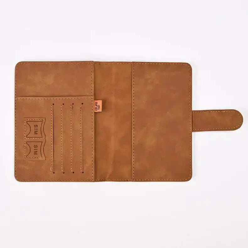 Stylish Faux Leather Passport Holder for Easy Travel - UrSuperMart