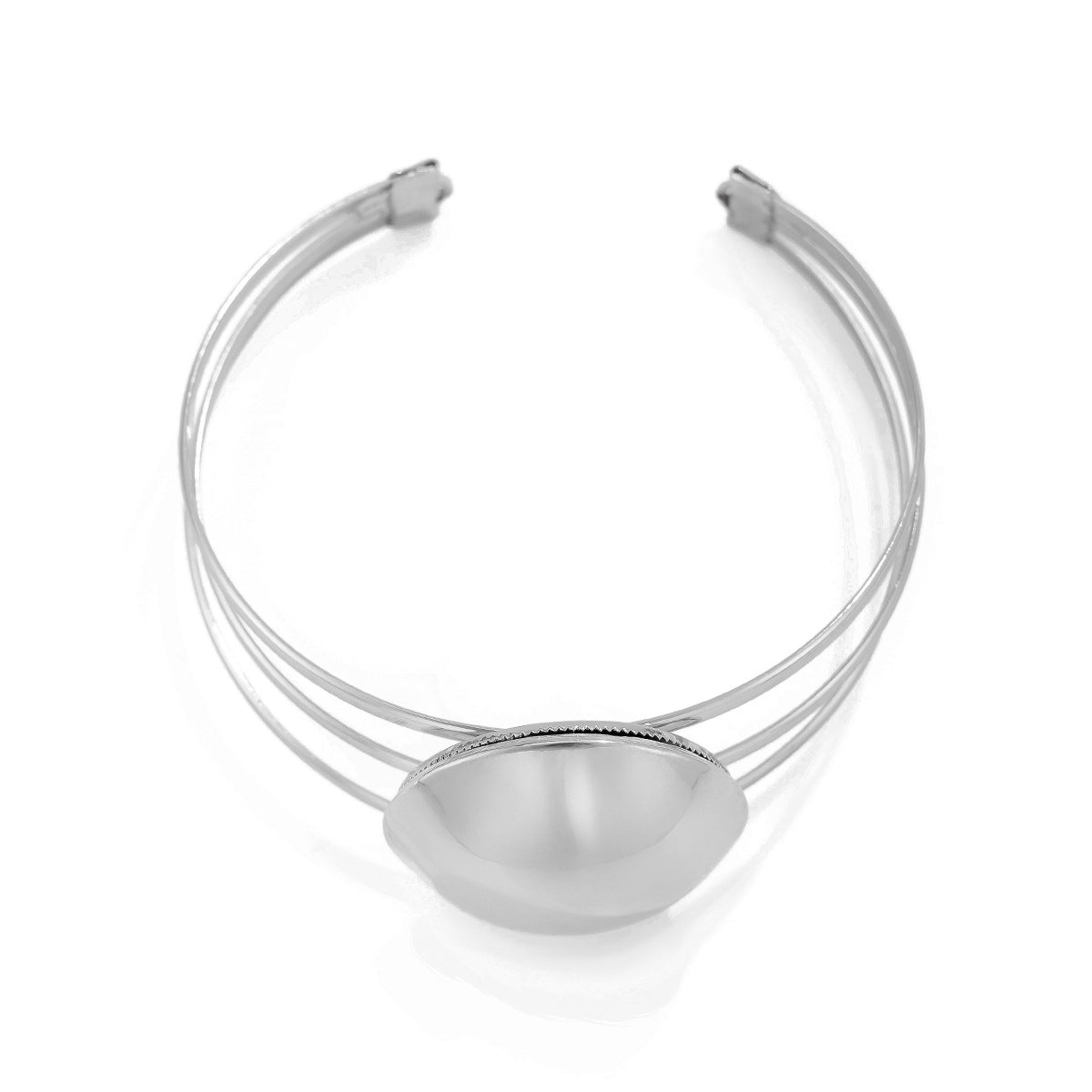 Arm Cuff Bracelet - Gold & Silver Minimalist Style