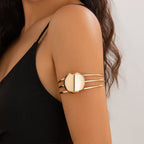 Arm Cuff Bracelet - Gold & Silver Minimalist Style