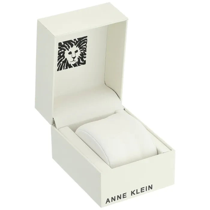 Anne Klein watch box with logo.