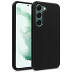 Classic matte black smartphone case featuring triple camera protection and sleek design for Samsung Galaxy