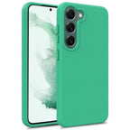 Trendy mint green soft-touch protective case for Samsung Galaxy with triple camera lens protection