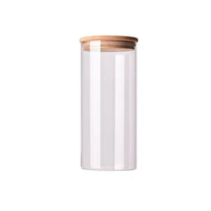 Bamboo-Covered Borosilicate Glass Food Storage Containers - UrSuperMart