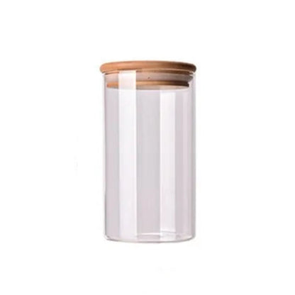 Bamboo-Covered Borosilicate Glass Food Storage Containers - UrSuperMart