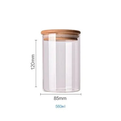 Bamboo-Covered Borosilicate Glass Food Storage Containers - UrSuperMart