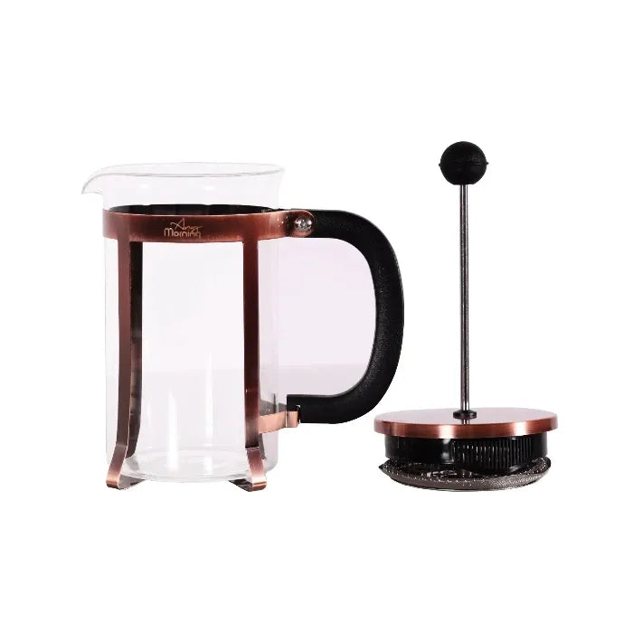 Any Morning Copper French Press Coffee Maker, 600 ml - 20 oz