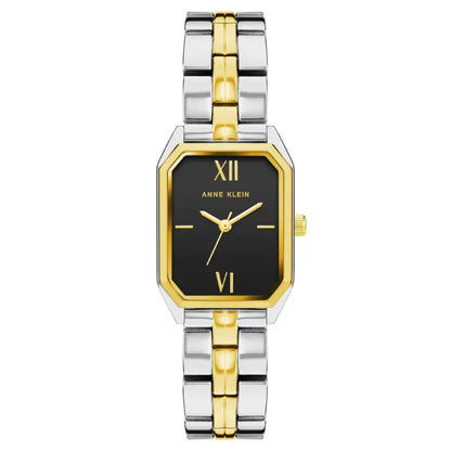 Anne Klein watch with black dial and gold accents