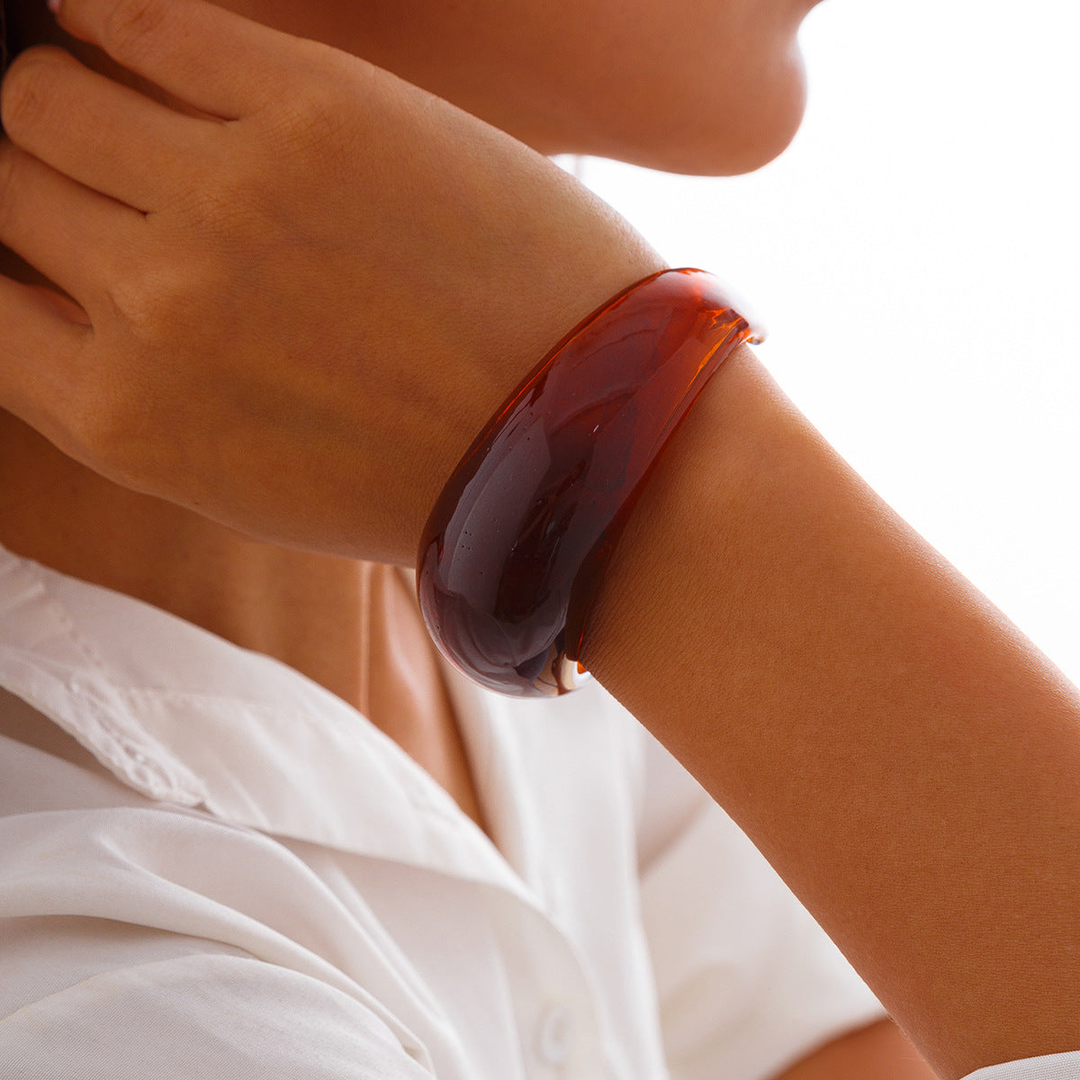 Multi Color Resin Bangles - Stackable & Stylish Set