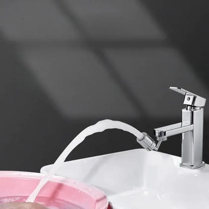 flexible splash filter faucet in use