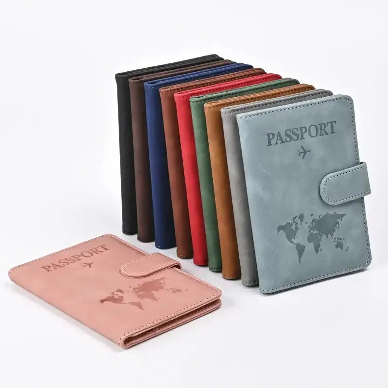 Stylish Faux Leather Passport Holder for Easy Travel - UrSuperMart