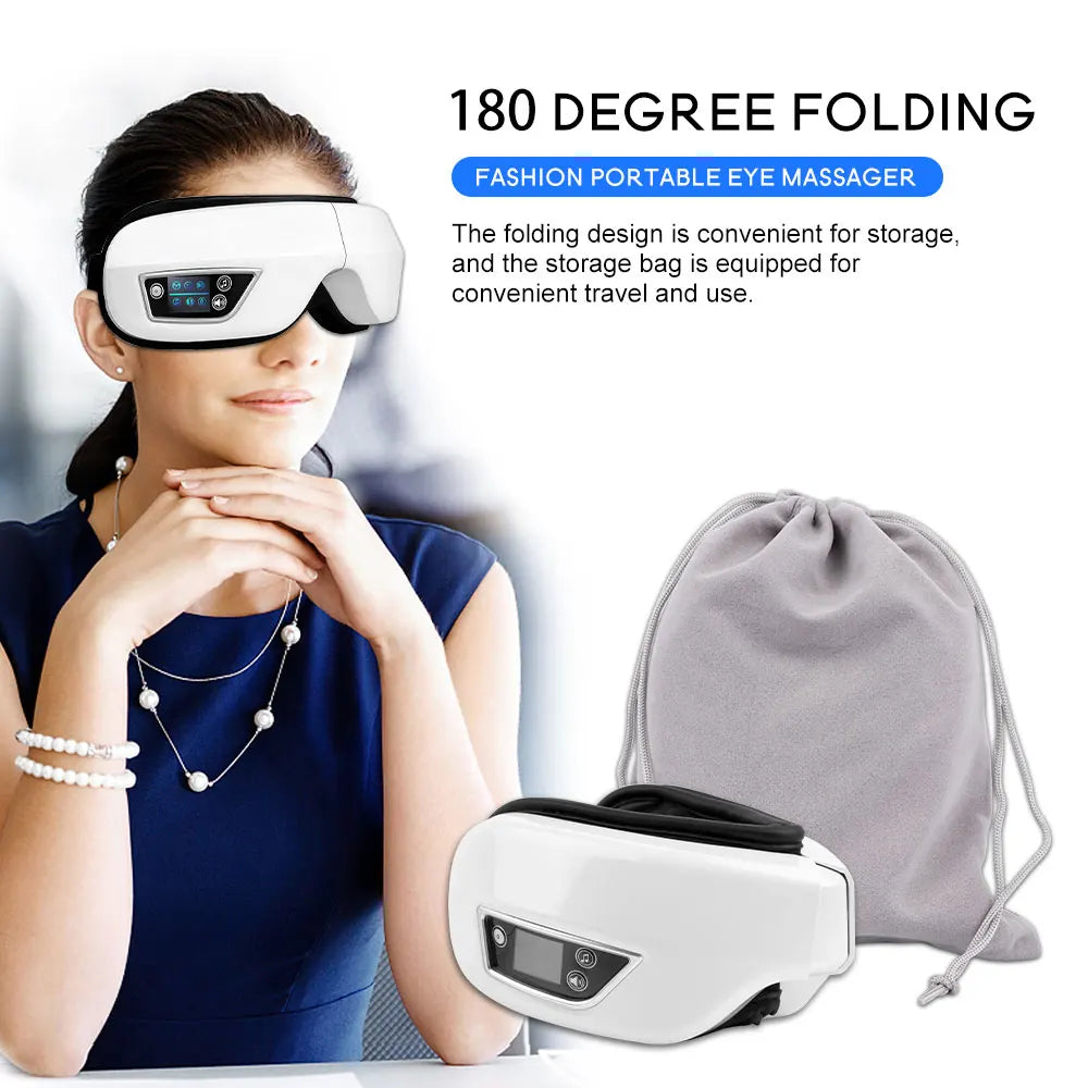 Eye Massager for Relaxation and Eye Care with 6D Smart Airbag Technology