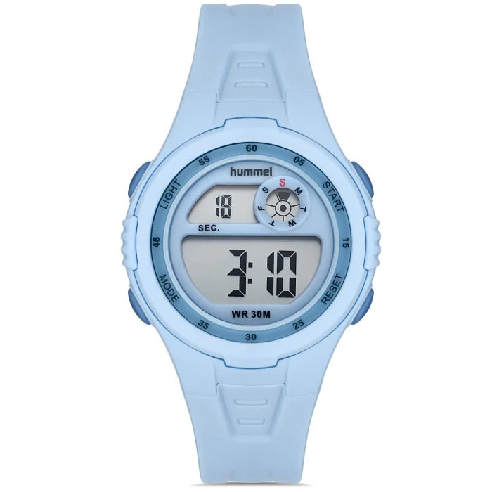 Hummel HM-1000LD-5 children's digital watch with light blue design and water resistance for active kids