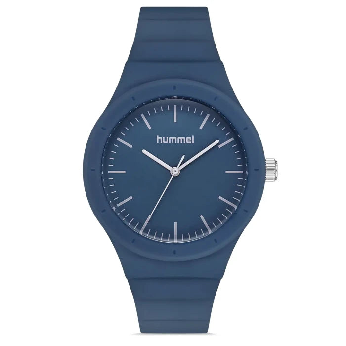 Hummel HM-1003LA-2 elegant blue women's watch with minimalist design and silicone strap