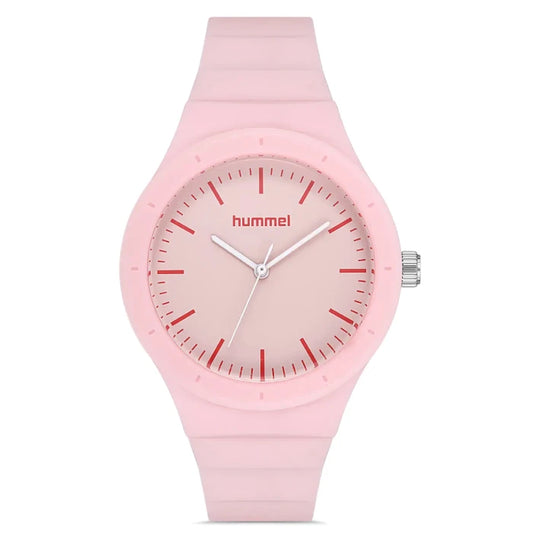 Hummel HM-1003LA-3 pink women's watch with minimalist design and silicone strap for chic fashion