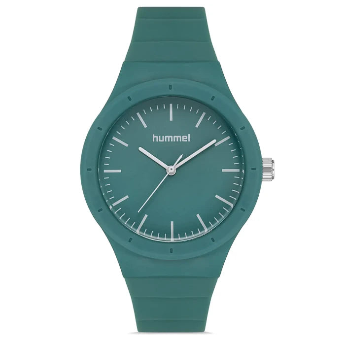 Hummel HM-1003LA-6 teal women's watch with minimalist design and silicone strap for modern fashion