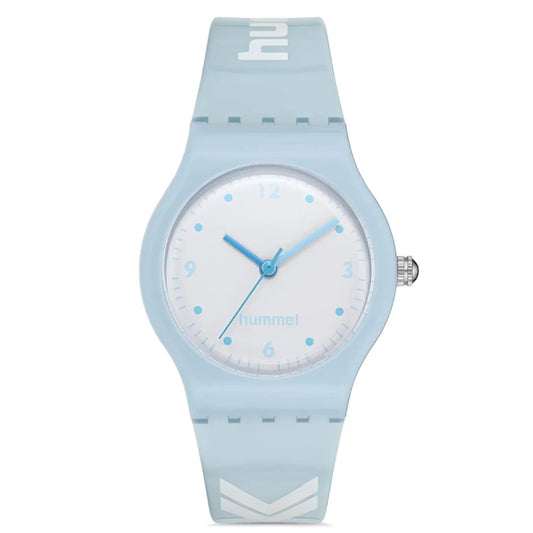 Hummel HM-1006LA-3 women's pastel blue watch with white dial and sporty silicone strap for trendy casual wear