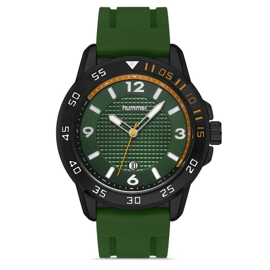 Hummel HM-3000MA-3 green sports watch with bold design and durable silicone strap for active lifestyle