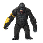king kong action figure with yellow robot amor from view with angry face