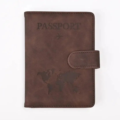 Stylish Faux Leather Passport Holder for Easy Travel - UrSuperMart