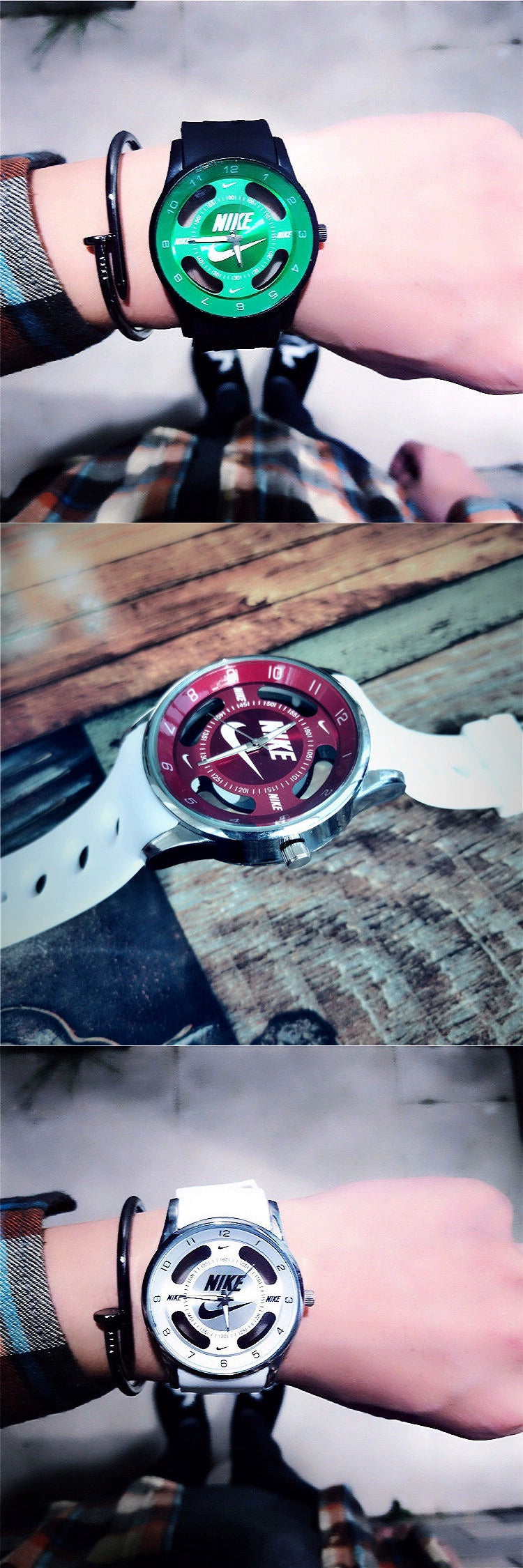 Large Watches for Men and Women with Big Dial and Leather Strap