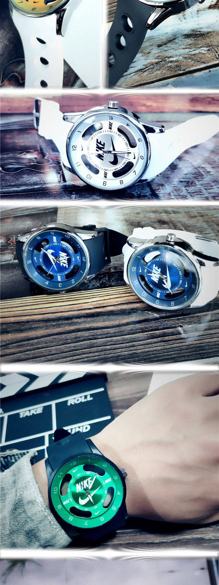 Large Watches for Men and Women with Big Dial and Leather Strap