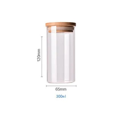 Bamboo-Covered Borosilicate Glass Food Storage Containers - UrSuperMart