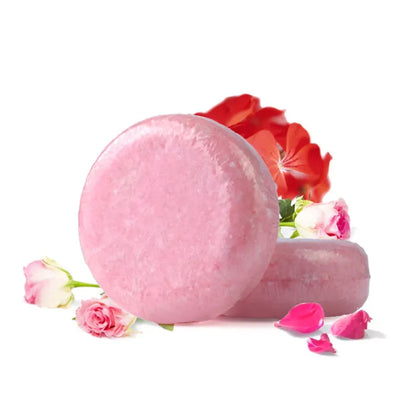  Rose shampoo bar, controls oil and refreshes scalp, cruelty-free.