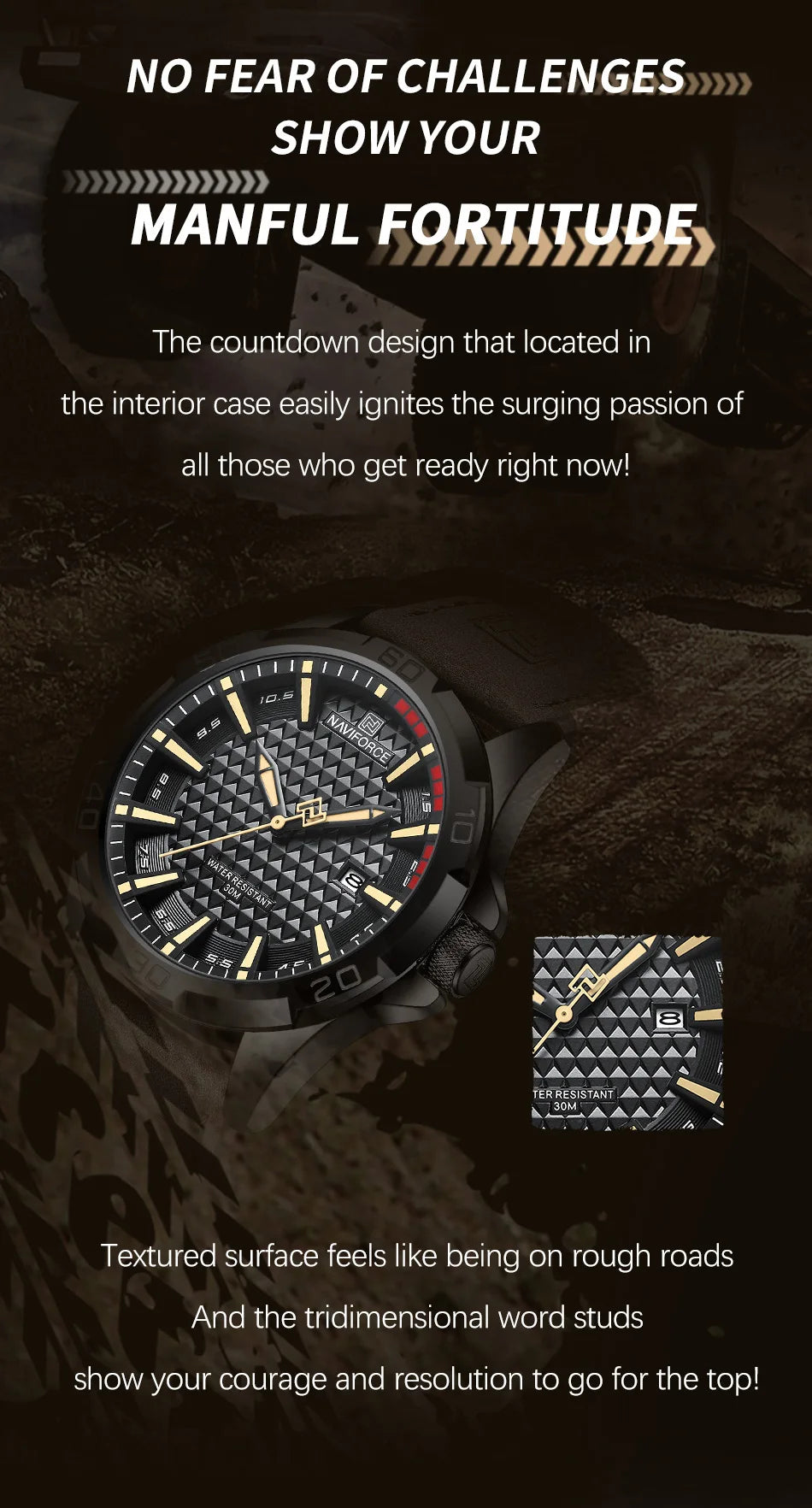 Men's Watch: Style, Toughness, Value!