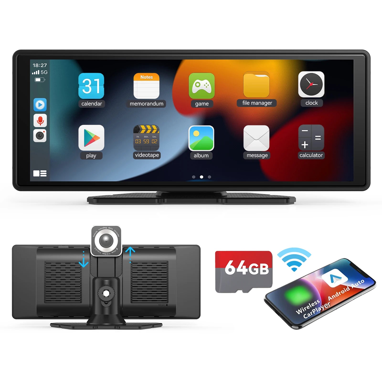 CarPlay Stereo Touchscreen for Any Car with Android Auto