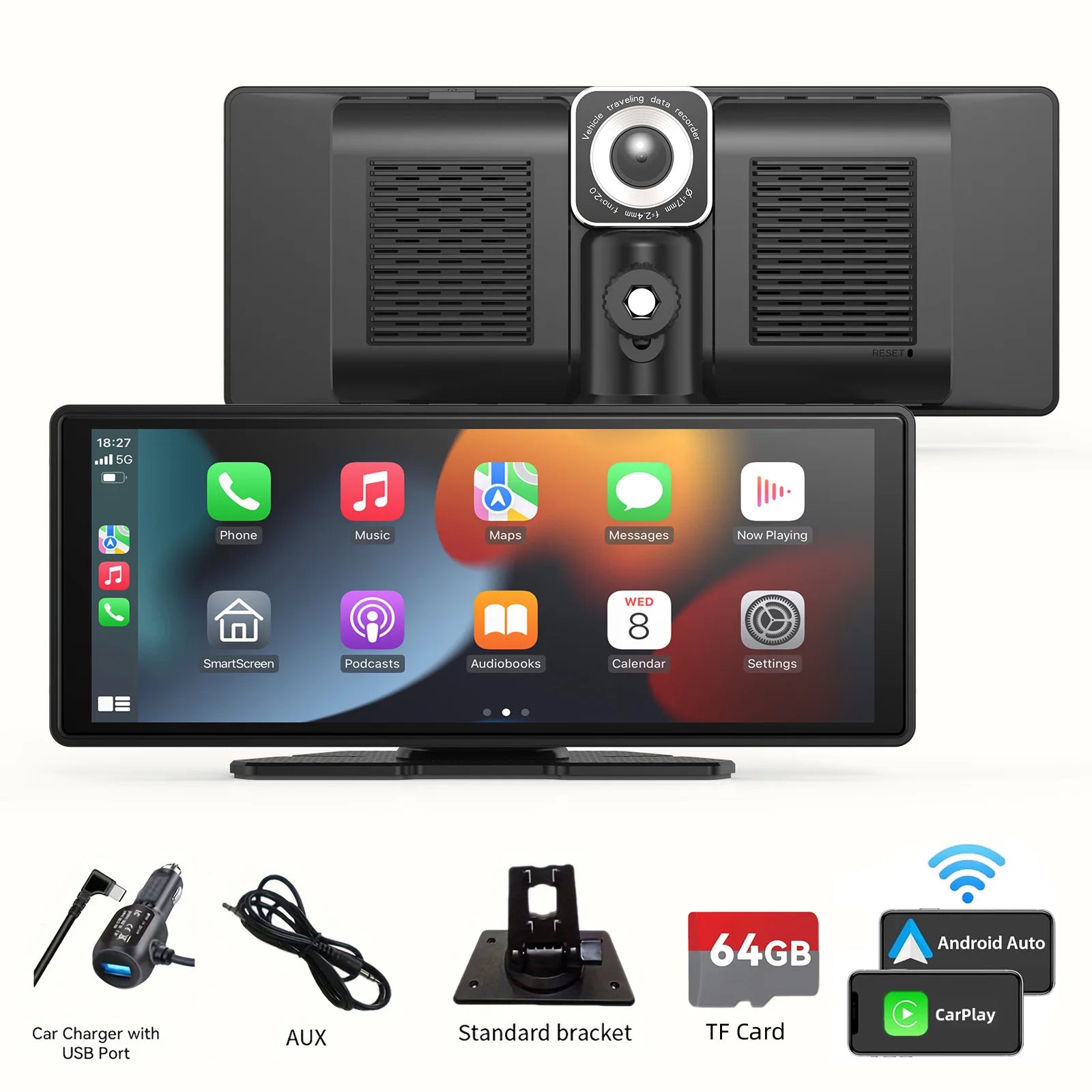 CarPlay Stereo Touchscreen for Any Car with Android Auto