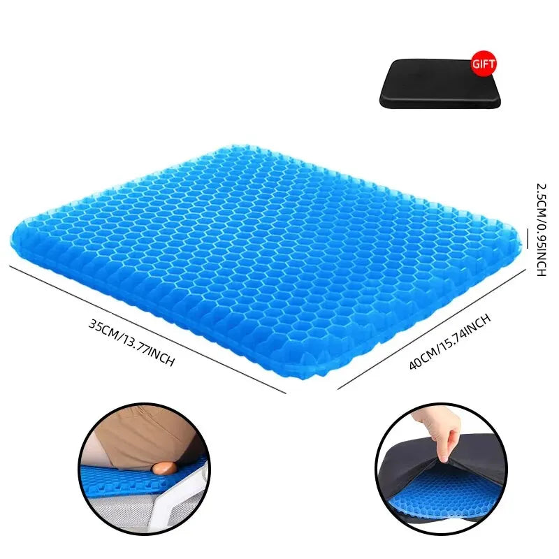 Gel Seat Cushion for Back Pain Relief and Comfort
