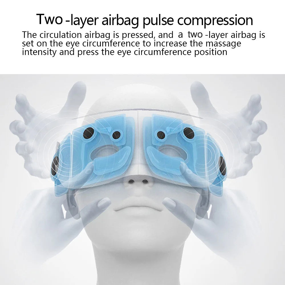 Eye Massager for Relaxation and Eye Care with 6D Smart Airbag Technology